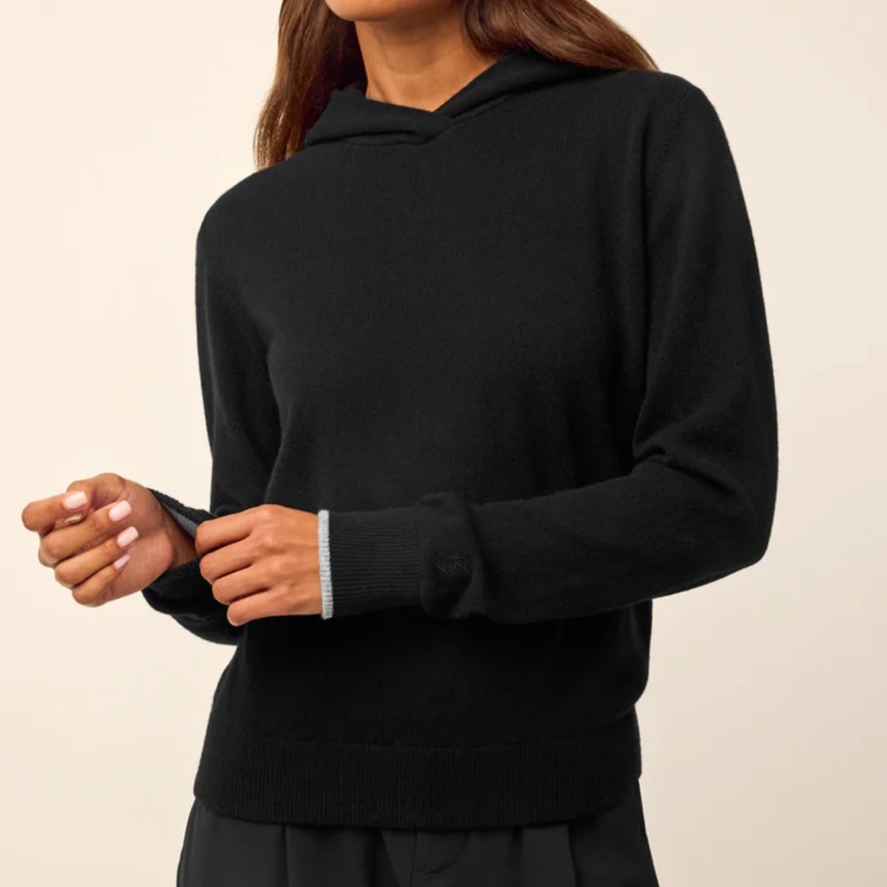 Greyson Classic Koko Hoodie Wool Cashmere Black Shepherd
